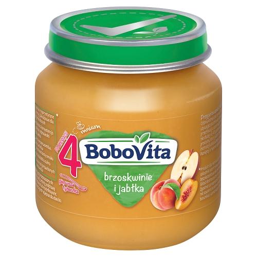 Miniaturka artykułu - BoboVita deserek Brzoskwinie i jabłka, 125 g