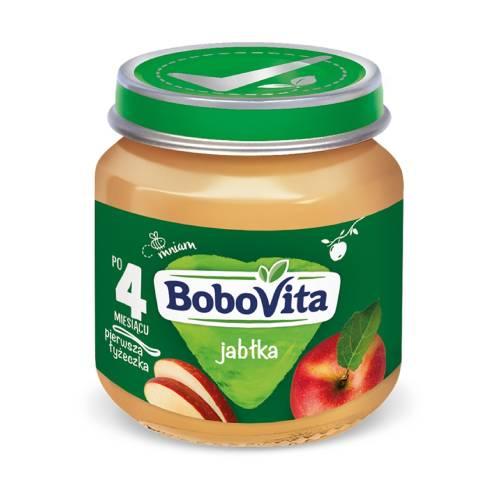 Miniaturka artykułu - BoboVita Jabłka po 4 miesiącu, 125 g