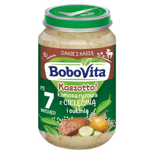 Miniaturka artykułu - BoboVita Kaszotto! Komosa ryżowa z cielęciną i cukinią po 7 miesiącu, 190 g