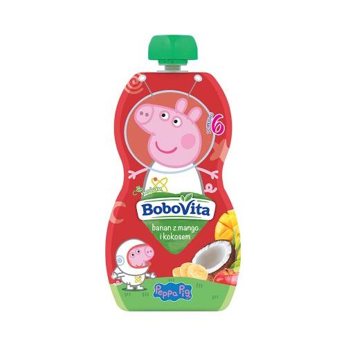 Miniaturka artykułu - BOBOVITA Peppa Pig banan z mango i musem kokosowym, 100g