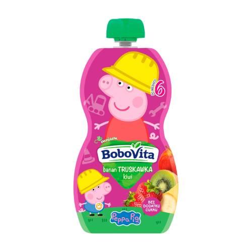 Zdjęcie produktu - BoboVita Mus banan truskawka kiwi po 6 miesiącu, 100 g