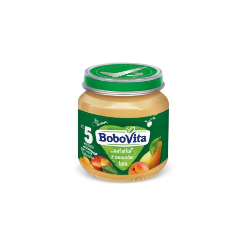 Miniaturka artykułu - BoboVita Sałatka z owoc&oacute;w lata po 5 miesiącu, 125 g