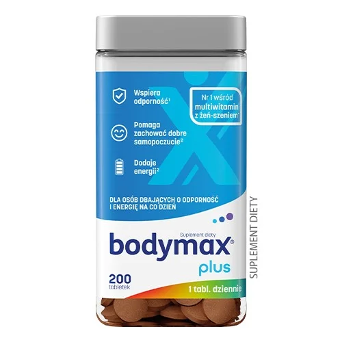Miniaturka artykułu - Bodymax Plus z lecytyną, 200 tabl.