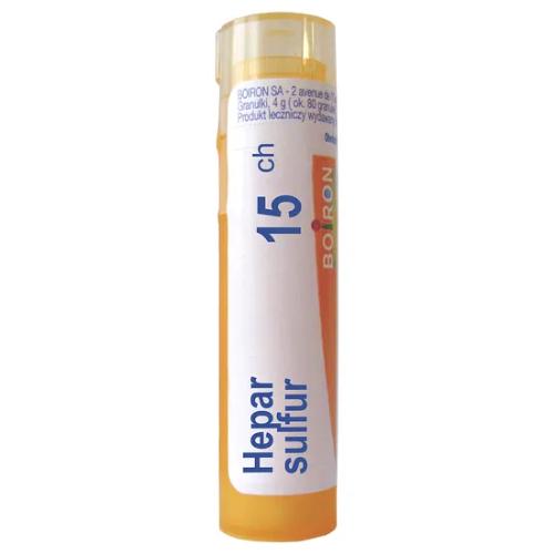 Miniaturka artykułu - Boiron Hepar Sulfur 15 CH granulki, 4 g