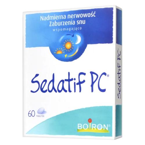Miniaturka artykułu - BOIRON SEDATIF PC, 60 tabletek - Lek ułatwiający zasypianie i zmniejszający stres