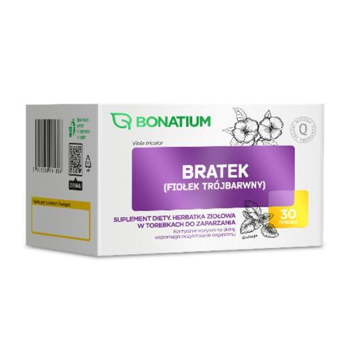 Miniaturka artykułu - Bonatium Bratek (fiołek tr&oacute;jbarwny) herbata ziołowa, 2gx30 sztuk USZKODZONE TEKTUROWE OPAKOWANIE