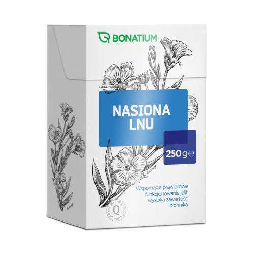 Miniaturka artykułu - Bonatium Nasiona lnu, 250g KR&Oacute;TKA DATA 30.06.2026