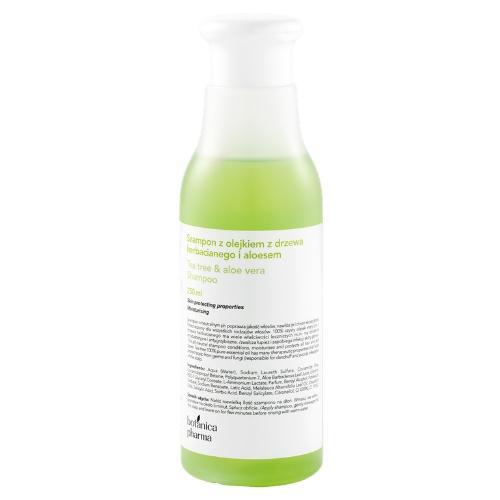 Miniaturka artykułu - Botanicapharma Szampon z Olejkiem z drzewa herbacianego i aloesem, 250 ml