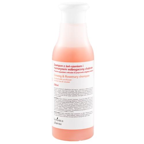 Zdjęcie produktu - Botanicapharma Szampon z żeń-szeniem rozmarynem i chabrem, 250 ml