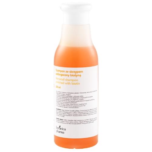 Miniaturka artykułu - Botanicapharma Szampon ze Skrzypem wzbogacony biotyną, 250 ml