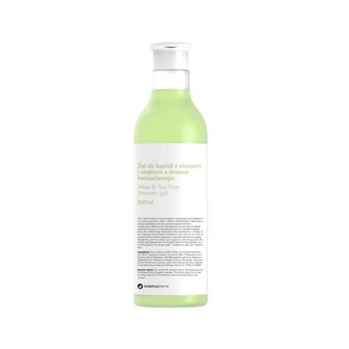 Miniaturka artykułu - Botanicapharma Żel do kąpieli z aloesem i olejkiem z drzewa herbacianego, 500 ml
