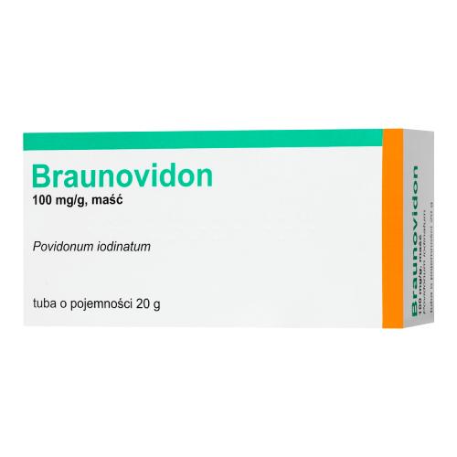 Miniaturka artykułu - Braunovidon 100 mg/g Maść, 20 g Delfarma