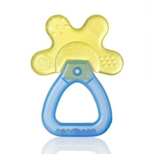 Miniaturka artykułu - BRUSHBABY Cool&Calm Chłodzący gryzak grzechotka dla dzieci 4m+