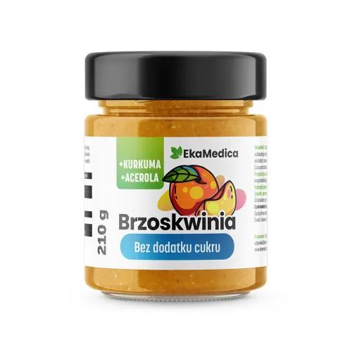 Zdjęcie produktu - EkaMedica Brzoskwinia bez dodatku cukru, 210 g