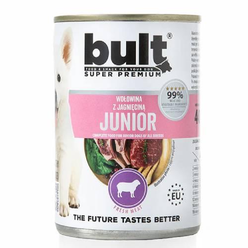 Miniaturka artykułu - Bult Junior Mokra karma dla psa Wołowina z jagnięciną (szczeniak), 400 g