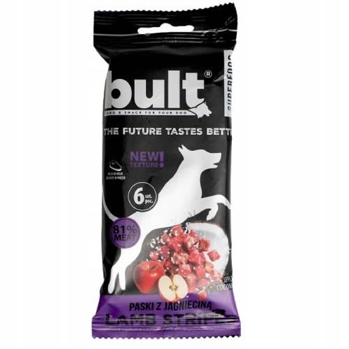 Miniaturka artykułu - Bult Tasty Strips Superfoods Przysmak dla psa Paski z jagnięciną, 6 szt.