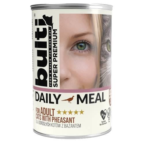 Miniaturka artykułu - Bulti Daily Meal Adult Mokra karma dla kota Bażant (dorosły), 400 g
