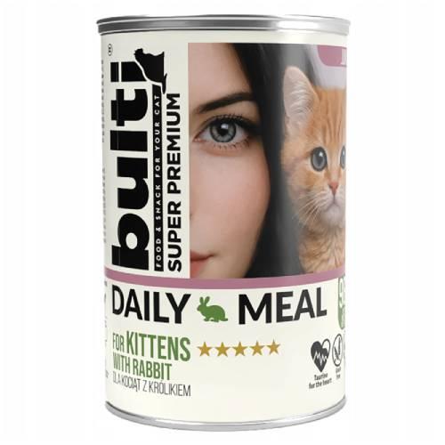 Miniaturka artykułu - Bulti Daily Meal Kitten Mokra karma dla kota Kr&oacute;lik (kociak), 400 g