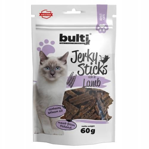 Miniaturka artykułu - Bulti Jerky Sticks Przysmak dla kota Jagnięcina, 60 g
