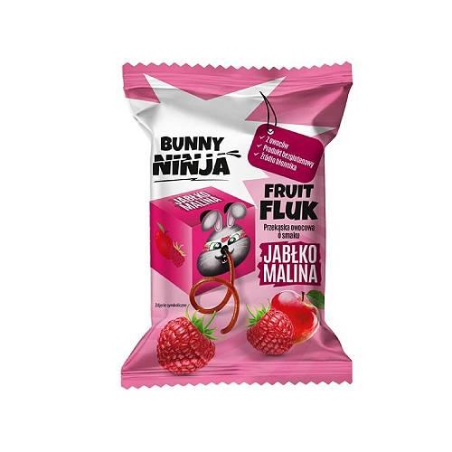 Miniaturka artykułu - BUNNY NINJA Fruit Fluk Przekąska owocowa o smaku jabłko-malina, 15g