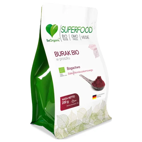 Miniaturka artykułu - BeOrganic Burak BIO w proszku, 200 g