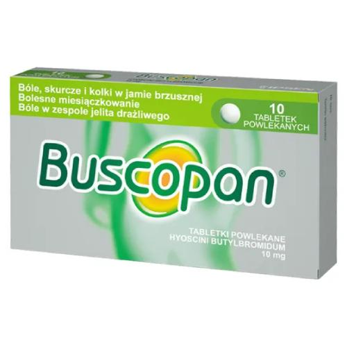 Miniaturka artykułu - Buscopan 10 mg, 10 tabletek