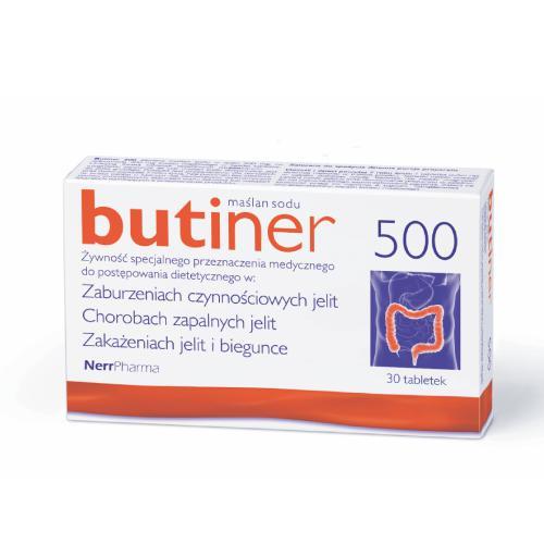 Miniaturka artykułu - Butiner 500, 30 tabletek USZKODZONE/BRAK OPAKOWANIA