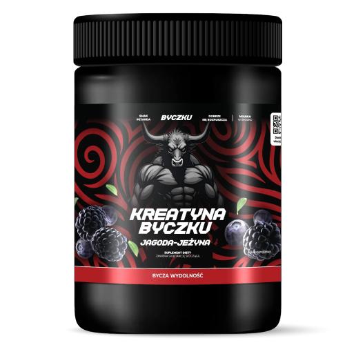 Miniaturka artykułu - Byczku Kreatyna Byczku jagoda-jeżyna, 500 g