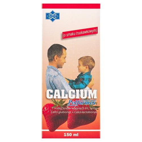 Miniaturka artykułu - Calcium Syrop o smaku truskawkowym, 150 ml
