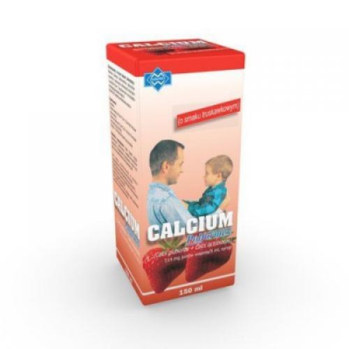 Miniaturka artykułu - Calcium Syrop o smaku truskawkowym, 150 ml USZKODZONE OPAKOWANIE TEKTUROWE