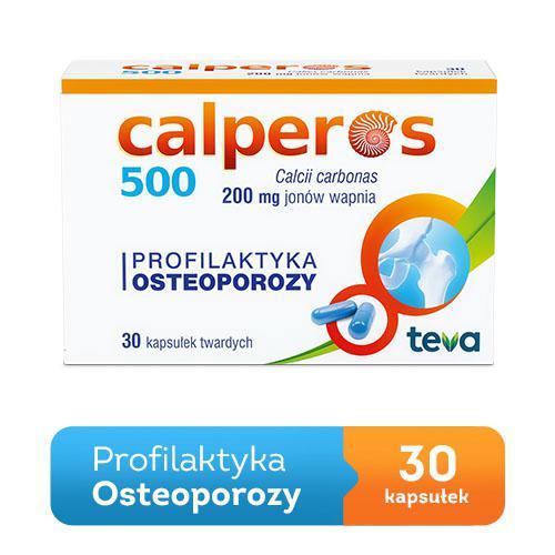 Miniaturka artykułu - CALPEROS 500mg - 30 kapsułek USZKODZONE TEKTUROWE OPAKOWANIE