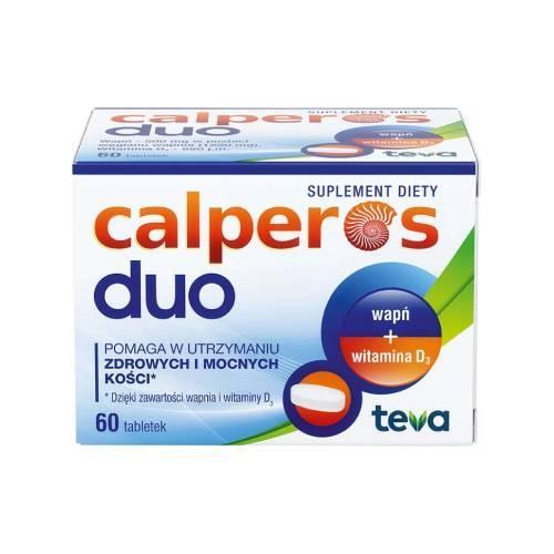 Miniaturka artykułu - Calperos Duo - 60 tabletek USZKODZONE TEKTUROWE OPAKOWANIE 