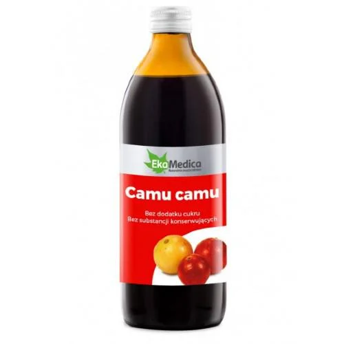 Miniaturka artykułu - Camu-Camu sok 100% Ekamedica  - 500 ml KR&Oacute;TKA DATA 29.10.2026