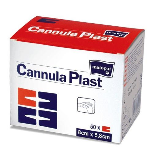 Miniaturka artykułu - Cannula Plast Opatrunek samoprzylepny do kaniul, wł&oacute;kninowy 7,2x5cm