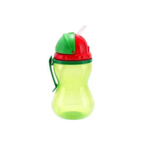 Miniaturka artykułu - CANPOL BABIES Bidon sportowy ze składaną rurką 370ml zielony 12m+ 56/113