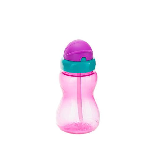 Miniaturka artykułu - CANPOL BABIES Bidon sportowy ze składaną rurką 12m+ 270ml r&oacute;żowy 56/109