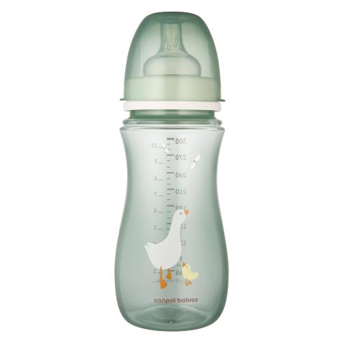Miniaturka artykułu - CANPOL BABIES Butelka antykolkowa EasyStart PP 300ml GOOSE 35/246