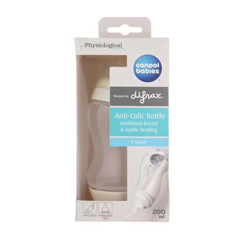 Miniaturka artykułu - CANPOL BABIES butelka antykolkowa S-Shape 0 m+, 200ml