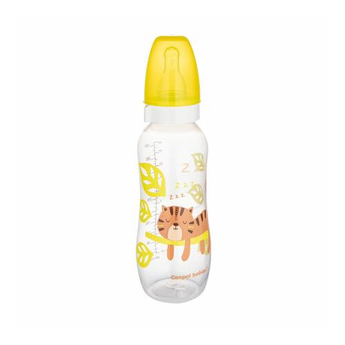 Miniaturka artykułu - CANPOL BABIES Butelka wąska, 330 ml Ż&oacute;łta, kot 59/205