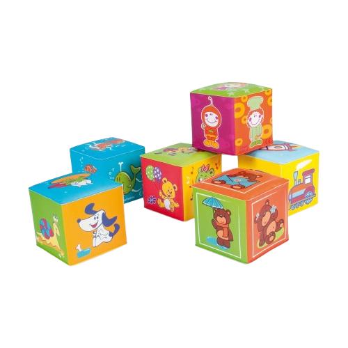 Miniaturka artykułu - CANPOL BABIES Kostka edukacyjna miękka 6m+, 6szt. 2/817