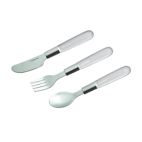 Miniaturka artykułu - CANPOL BABIES Metalowe sztućce białe 18m+ 9/477