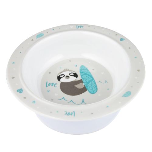 Miniaturka artykułu - CANPOL BABIES Miska z przyssawką z melaminy 270ml EXOTIC ANIMALS szara 4/519