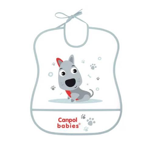 Miniaturka artykułu - Canpol Babies Śliniak zmywalny miękki Cute animals 2/919