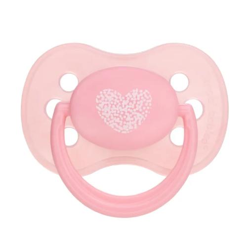 Miniaturka artykułu - CANPOL BABIES Smoczek uspokajający 18m+ R&oacute;żowy 22/418