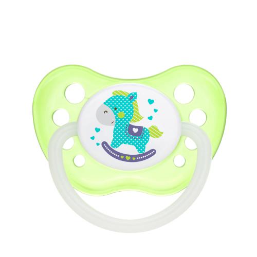 Miniaturka artykułu - CANPOL BABIES Smoczek uspokajający kauczuk anatomiczny 6-18m zielony 23/260