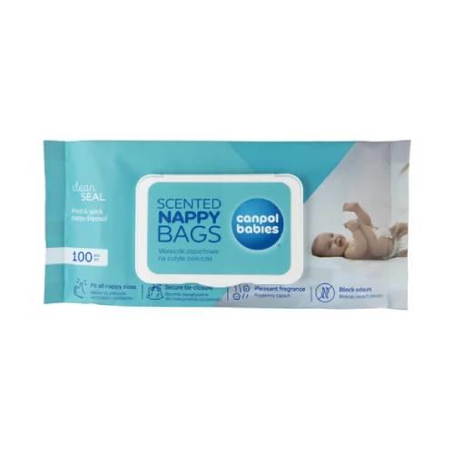 Zdjęcie produktu - Canpol Babies Woreczki zapachowe na zużyte pieluszki, 100 szt.