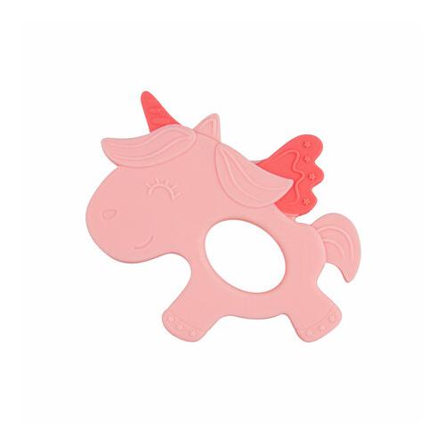Miniaturka artykułu - CANPOL BABIES Gryzak silikonowy jednorożec r&oacute;żowy 51/007