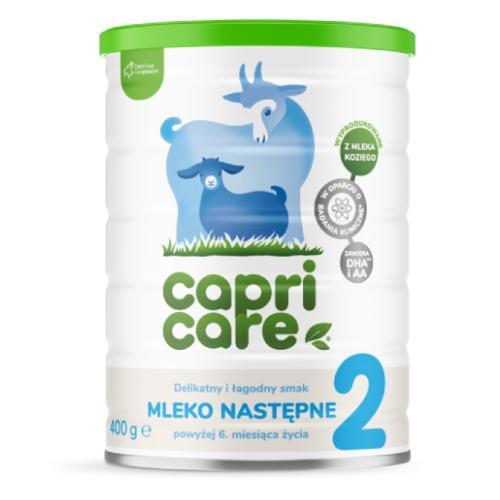Miniaturka artykułu - Capricare 2 Mleko następne powyżej 6 miesiąca życia, 400 g USZKODZONE / WGNIECIONA PUSZKA