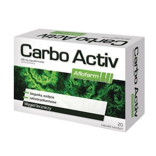 Carbo Activ, 20 kapsułek USZKODZONE OPAKOWANIE TEKTUROWE