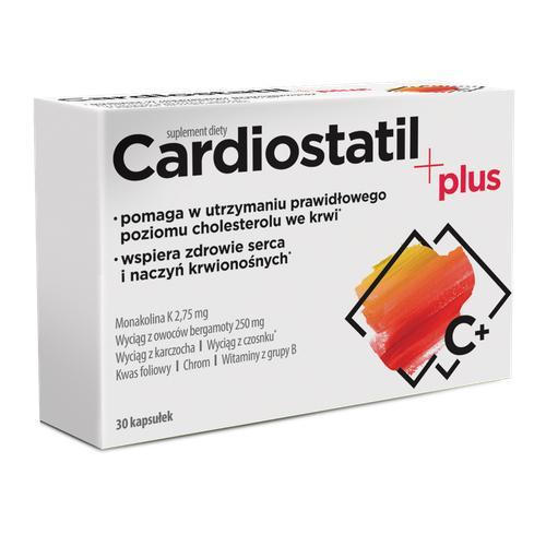 Miniaturka artykułu - Cardiostatil Plus, pomaga w utrzymaniu prawidłowego cholesterolu - 30 kapsułek USZKODZONE OPAKOWANIE